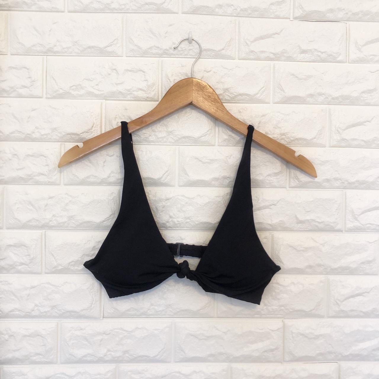garage black knot bikini top size large i knotted... Depop