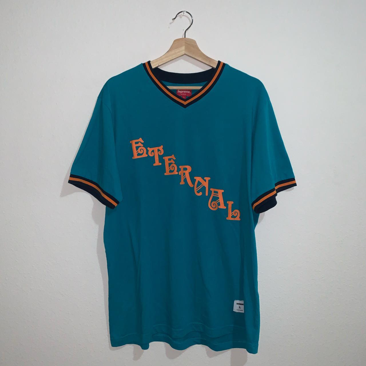 Supreme Red Rum Baseball Jersey Dark Green