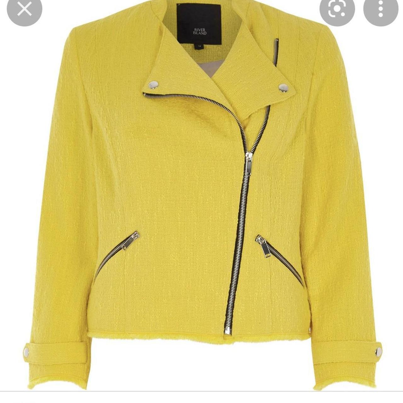 River Island lemon yellow jacket. Size 8. Such a