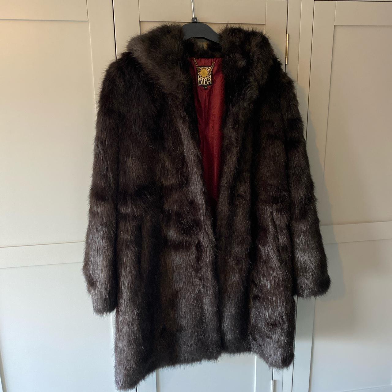 Biba fur outlet coat