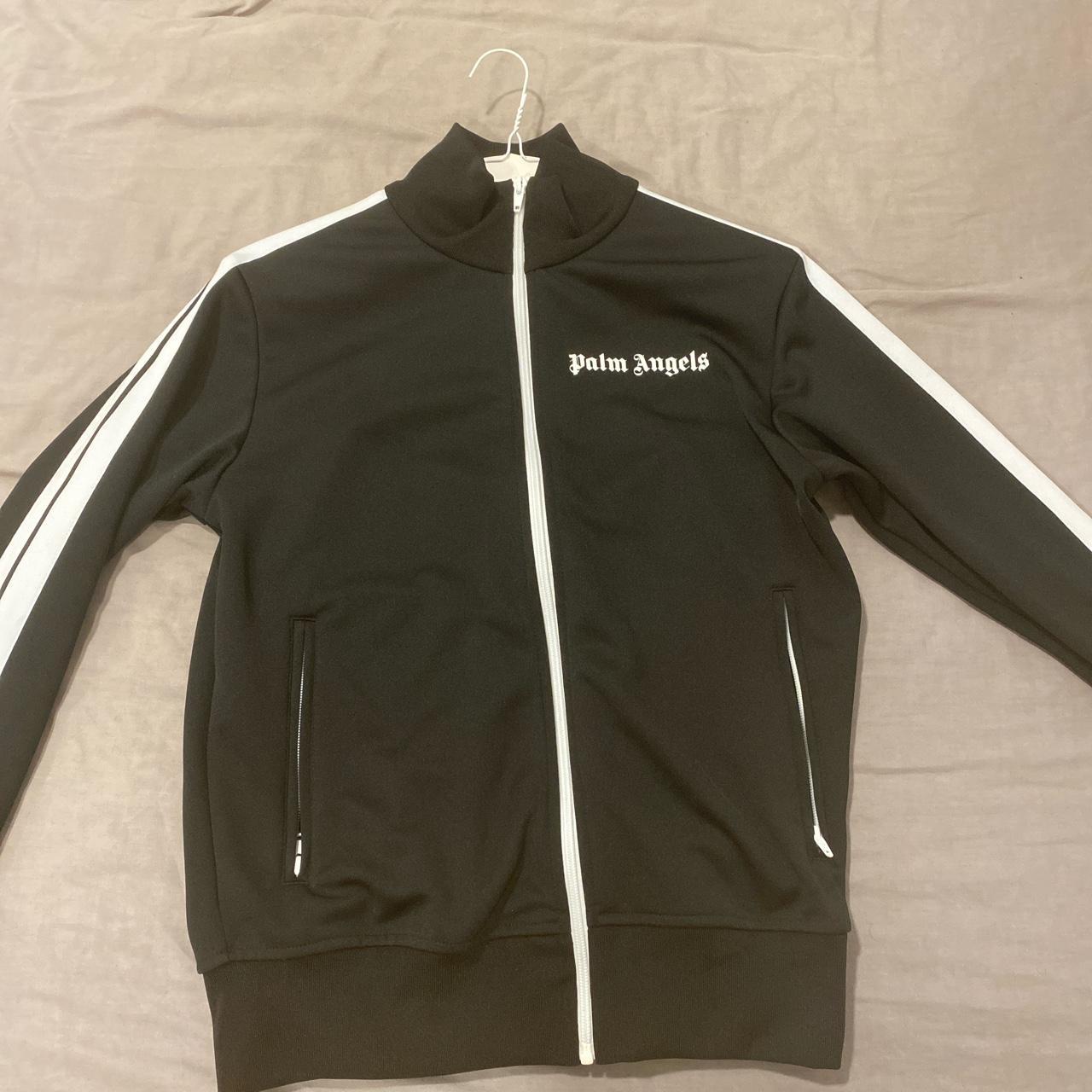 Palm Angels track jacket in black size small brand... - Depop