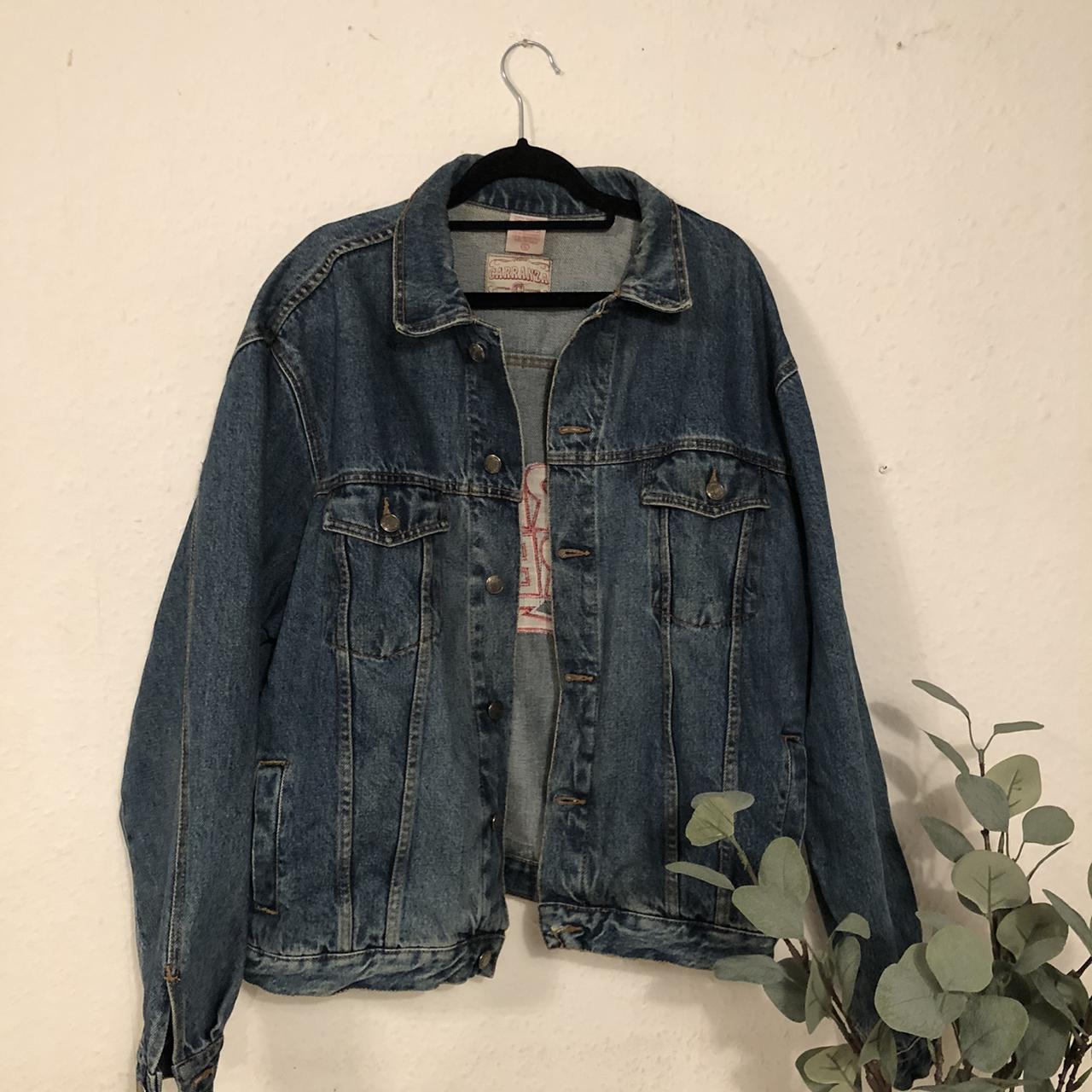 VINTAGE REWORK: CARRANZA DENIM JACKET WITH... - Depop