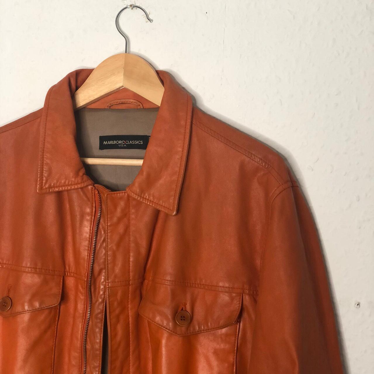 Vintage MARLBORO Classics Leather Coat Brown Large | Vintage Online |  Bragvintage.com