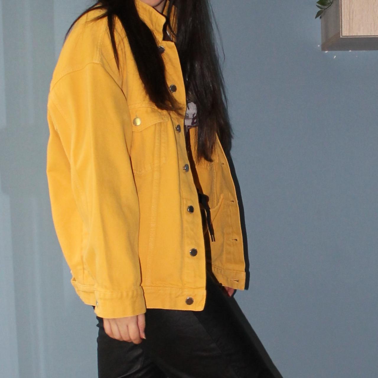 mustard yellow denim jacket