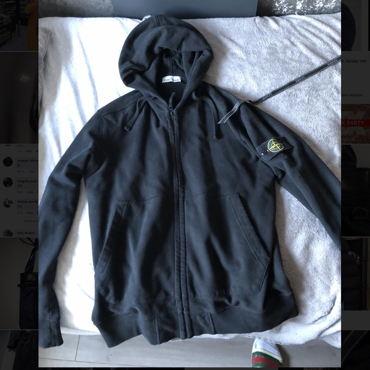 Stone island tracksuit discount black