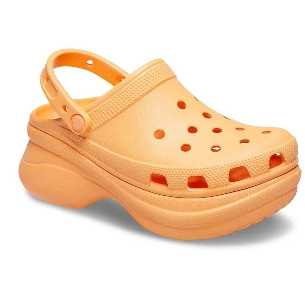 orange crocs size 5