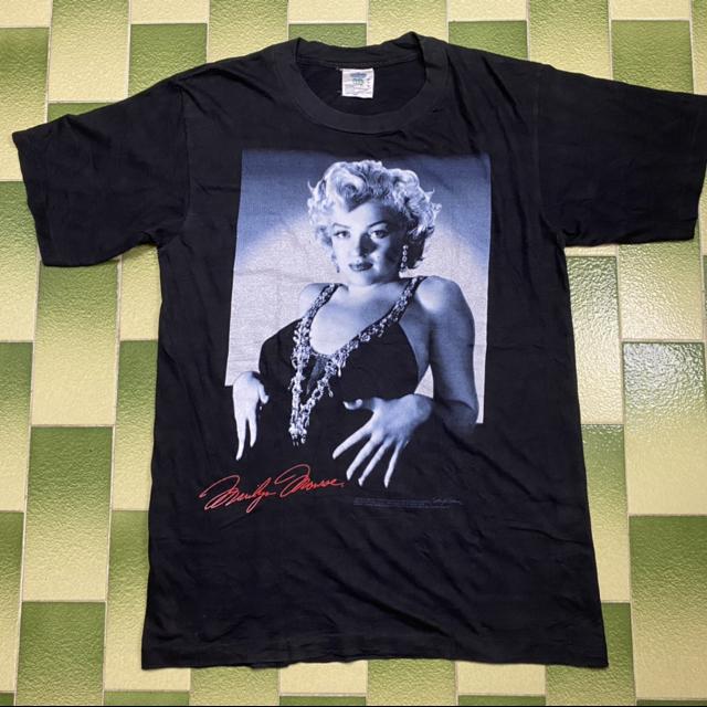 Tatted Marilyn Monroe x SF 49ers tee super - Depop