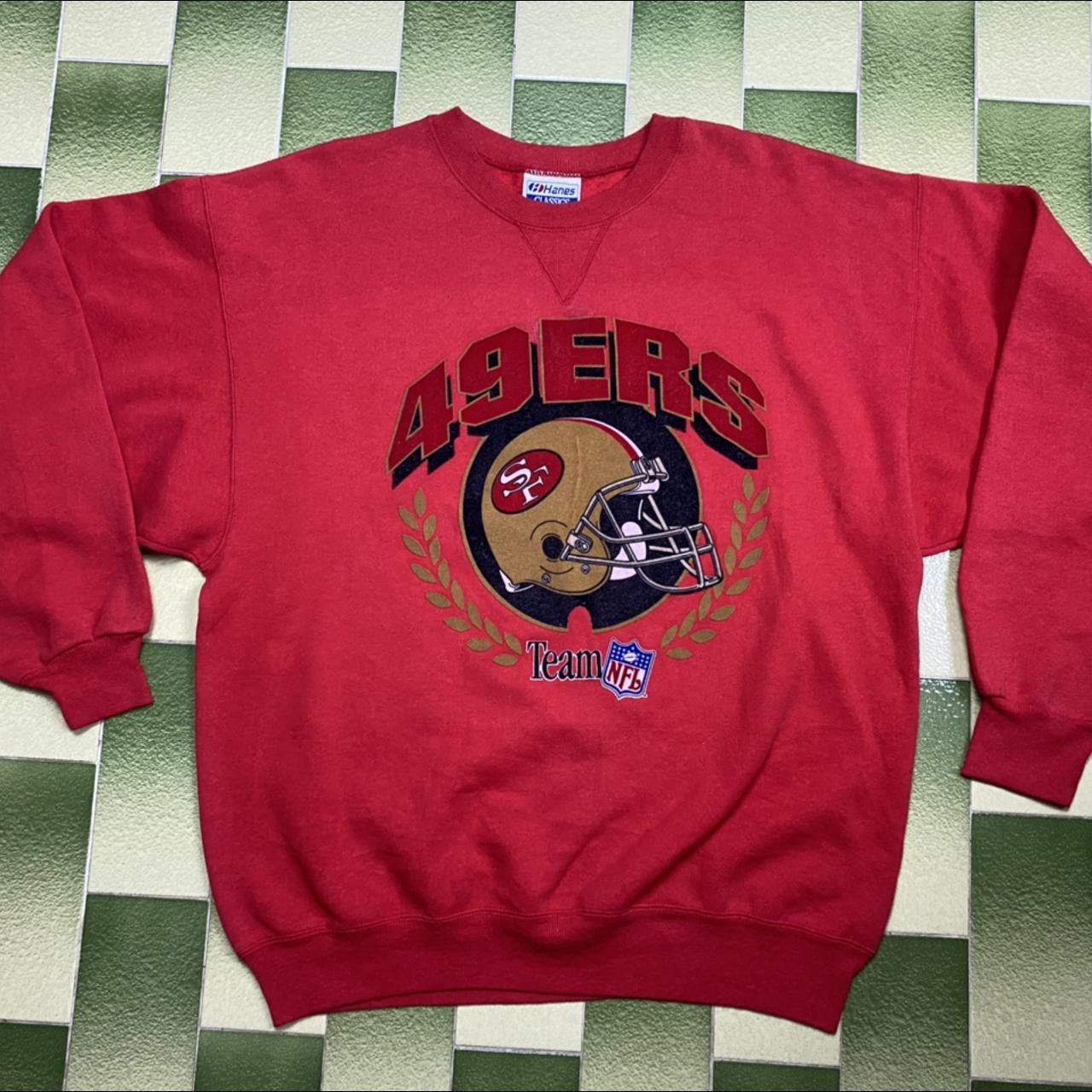 Vintage San Francisco 49ers Sweatshirt - Red on Garmentory