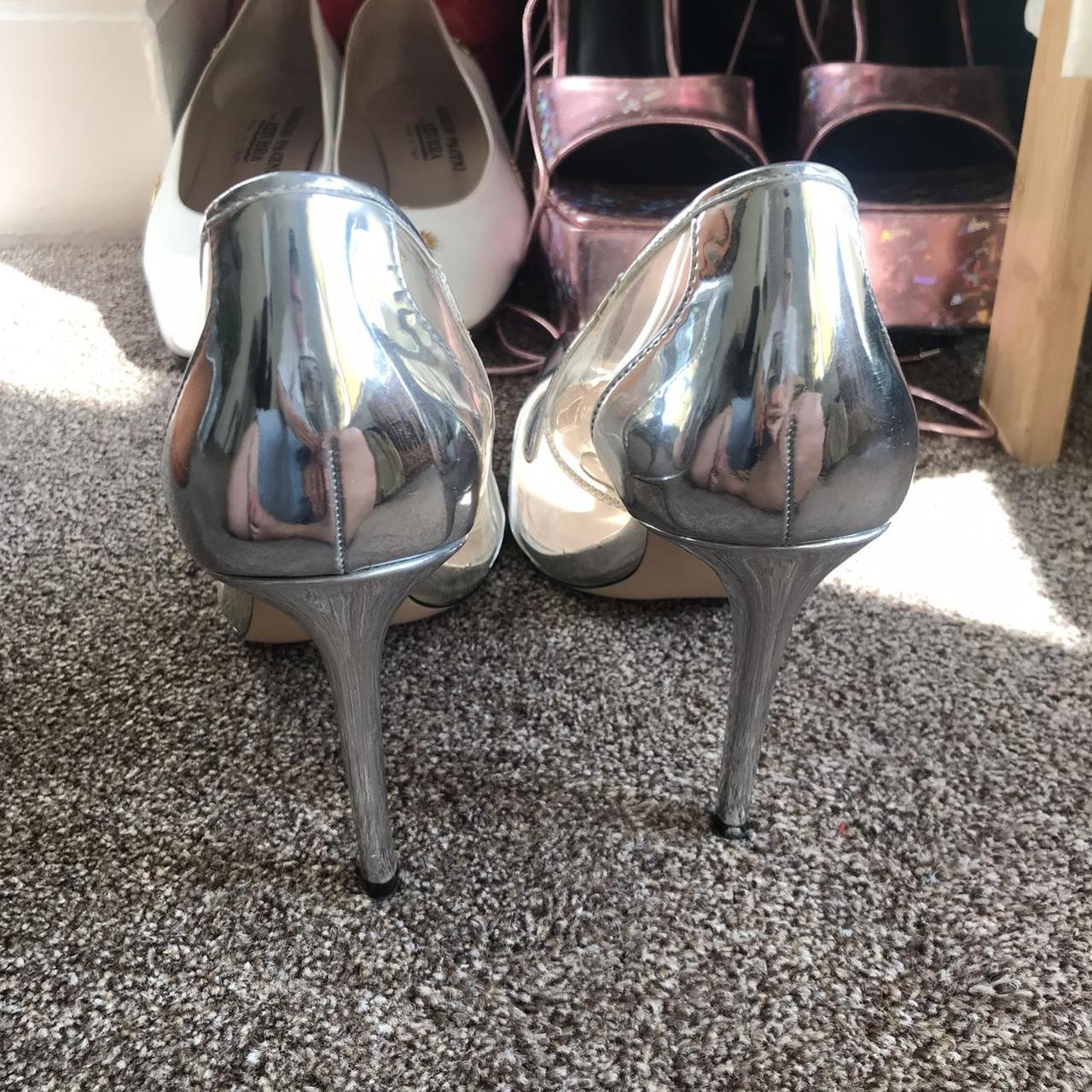 💿🤍 beaut silver heels 🤍💿 the most elegant and... - Depop