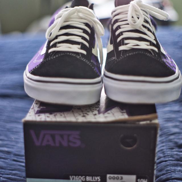 Vans x Billy's V36OG Old Skool Style 36 Black Purple... - Depop