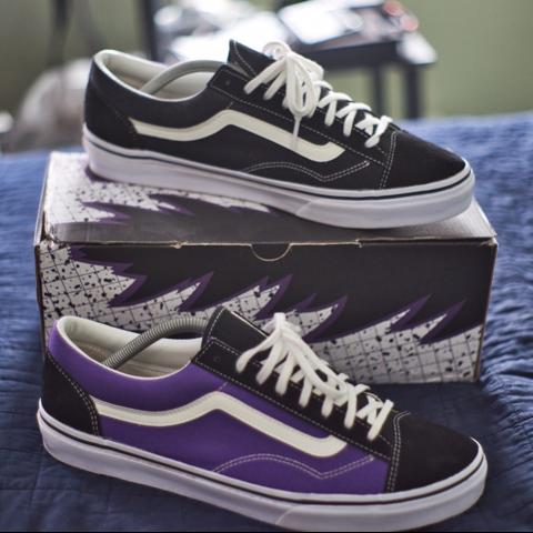 Vans old clearance skool purple black