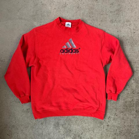 red adidas equipment sweatshirt