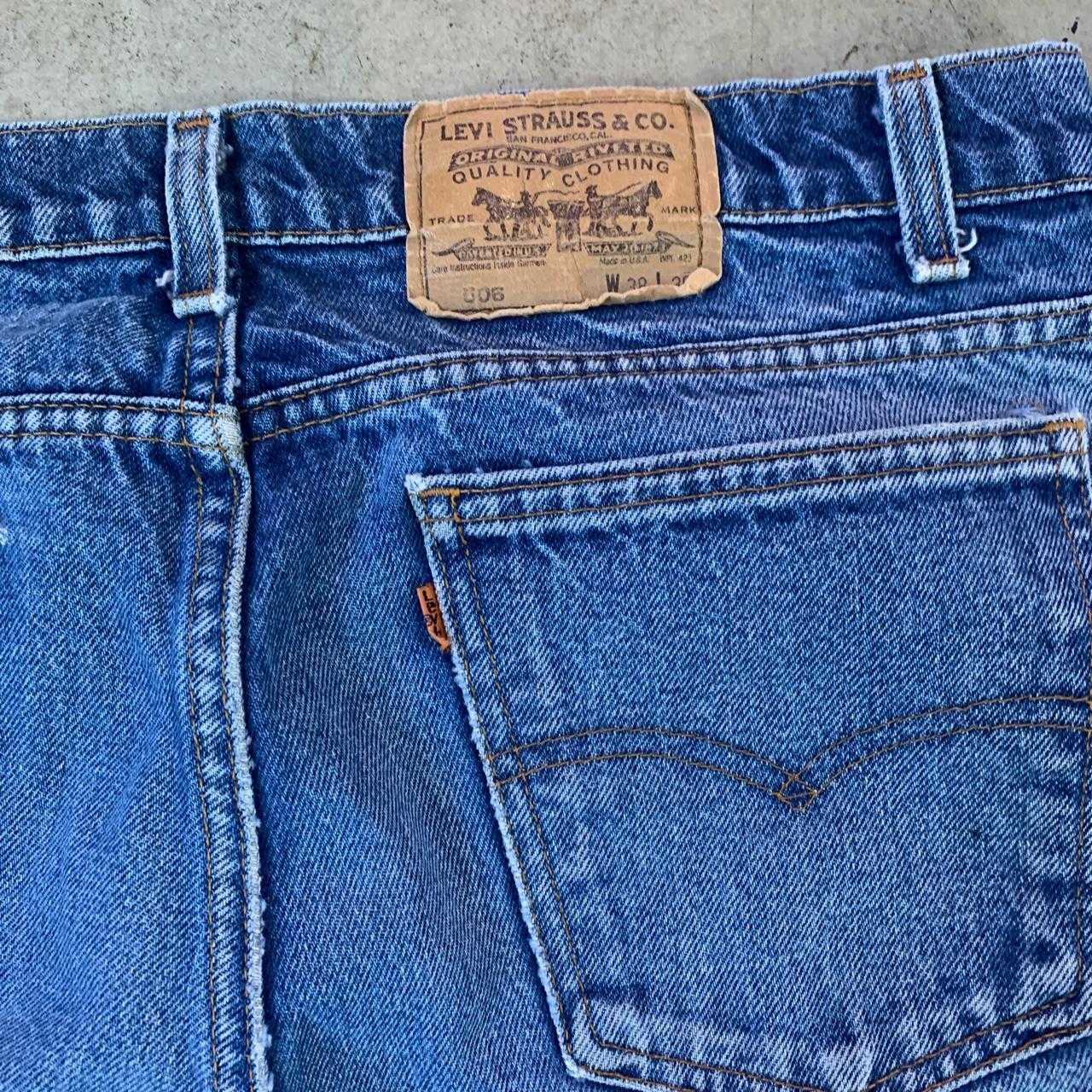 Vintage orange tab Levi’s 506 Made in USA Light wear... - Depop