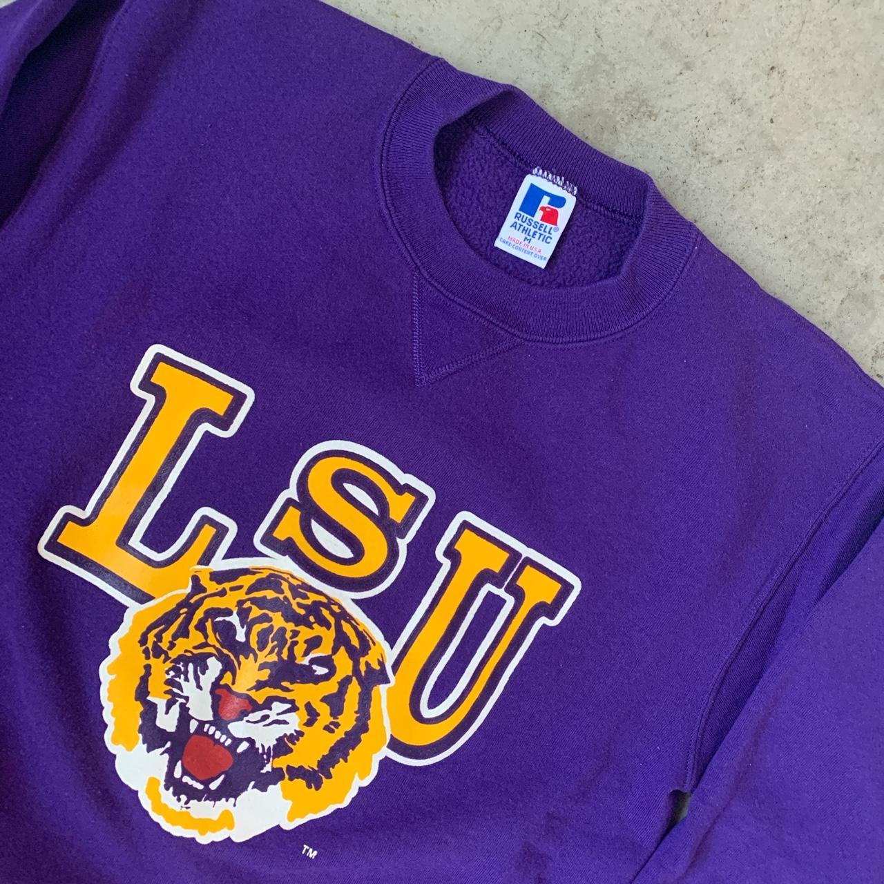 Vintage LSU sweatshirt Russell made in USA tag... Depop
