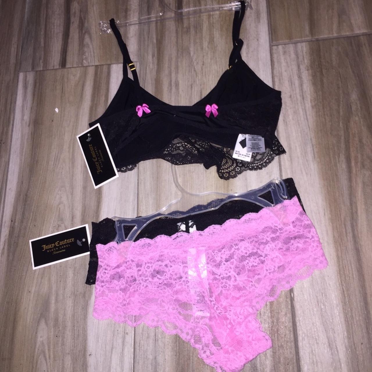 ❣️👙 {Juicy Couture} Red lace bra & thong set 👙❣️ Hook - Depop