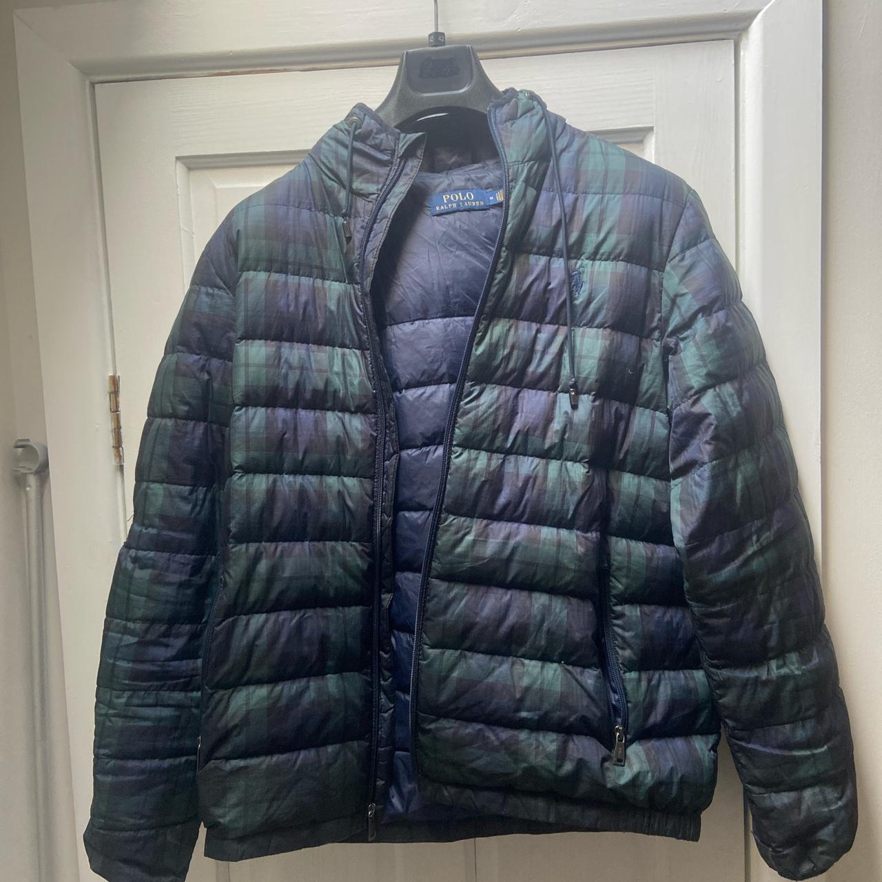 Ralph Lauren polo down jacket size medium Tartan... - Depop