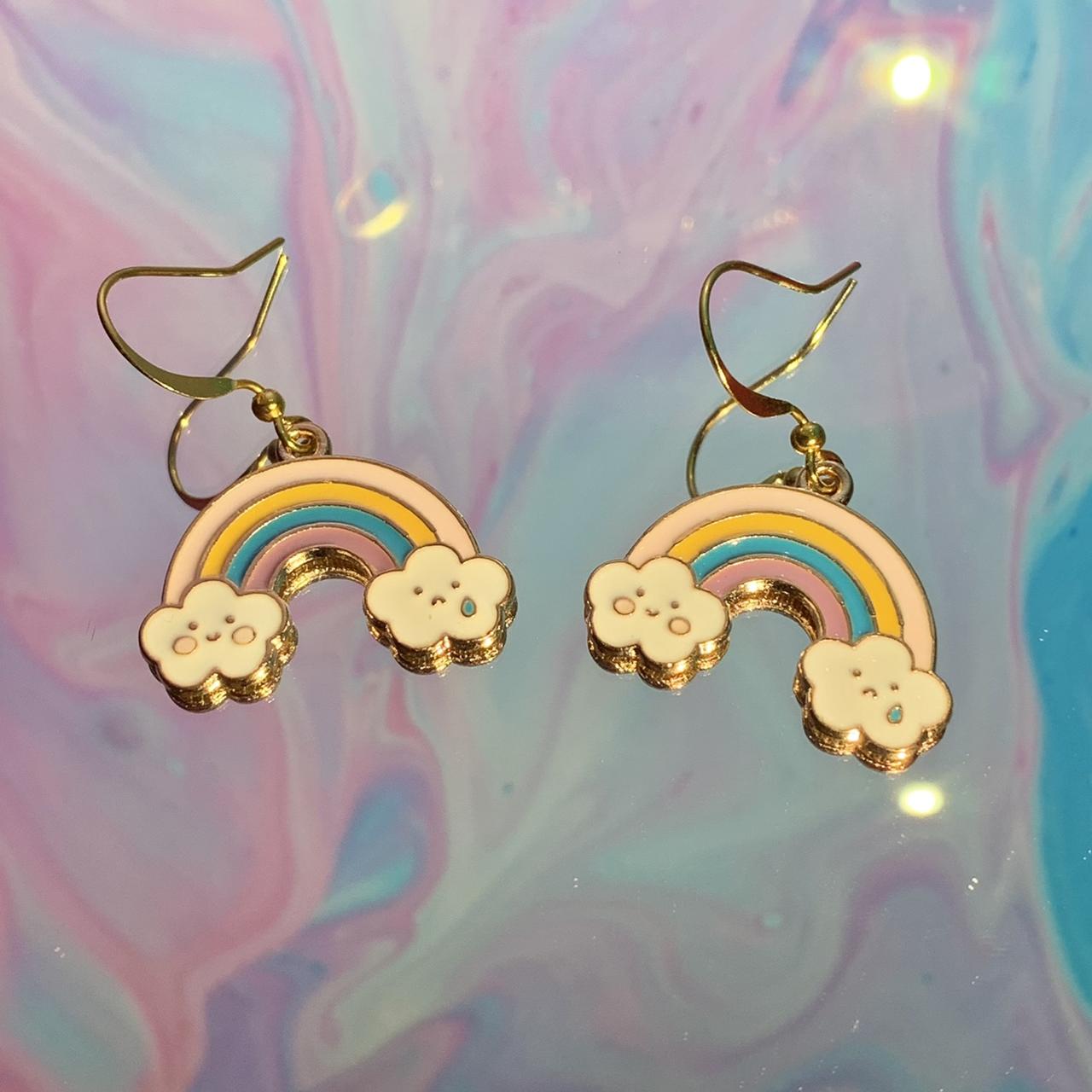 Pastel Rainbow Earrings!! 🌈🌈 super lightweight and... Depop