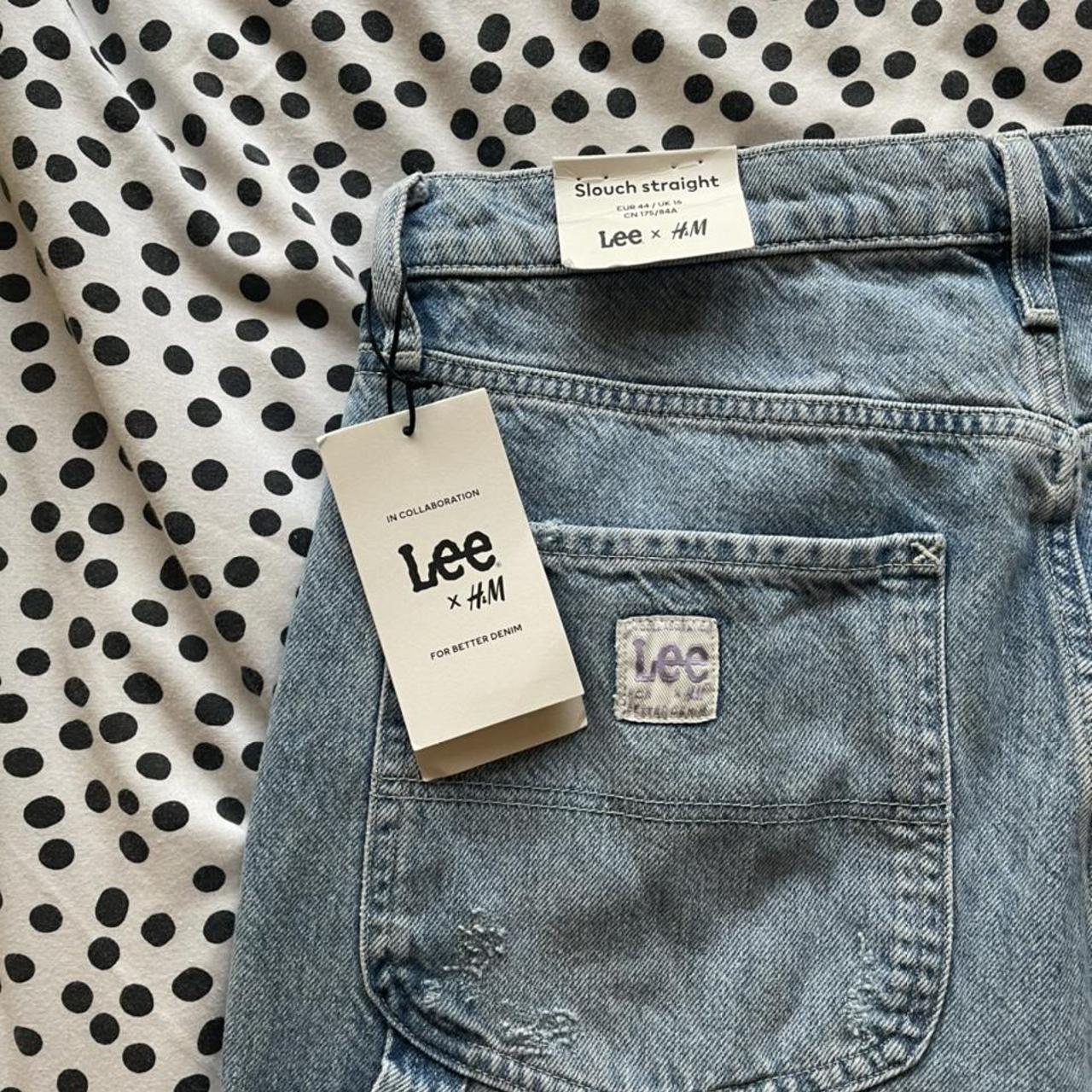 h&m lee slouch straight jeans