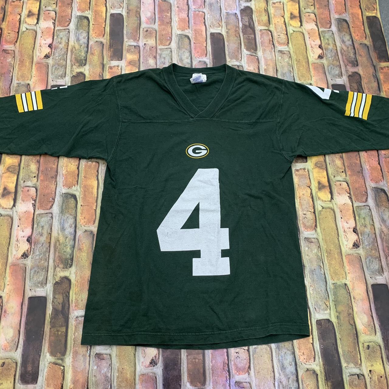 Vintage 90's Green Bay Packers 4 Brett Favre Green & 