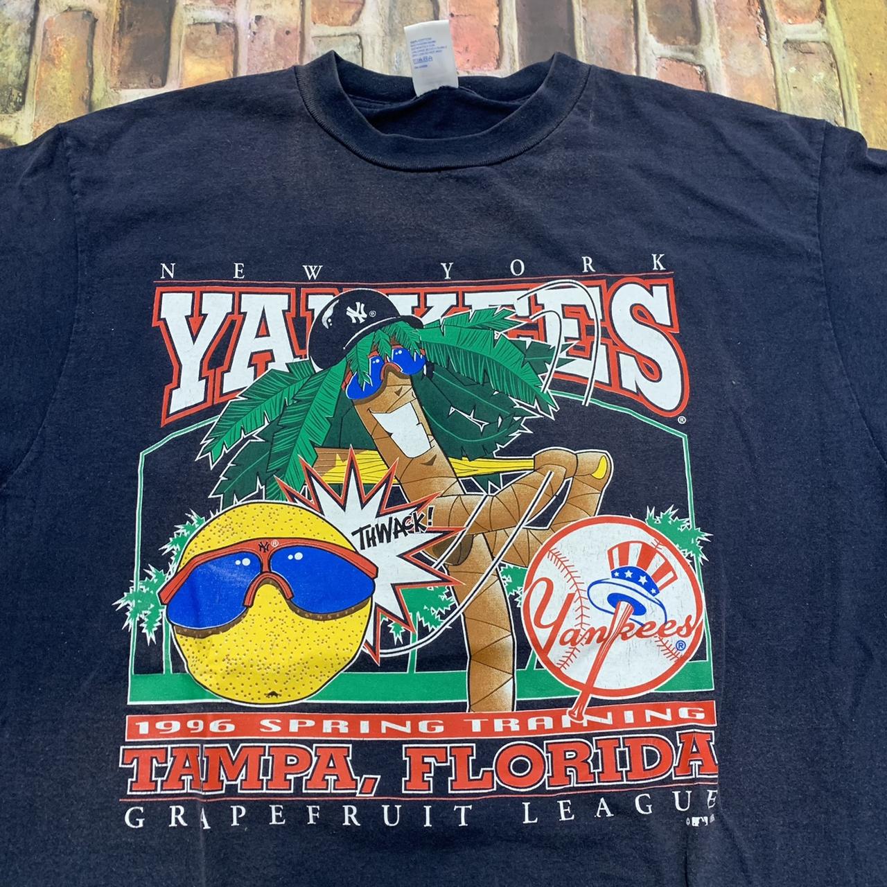 Vintage Logo 7 New York Yankees Shirt Jersey (New - Depop