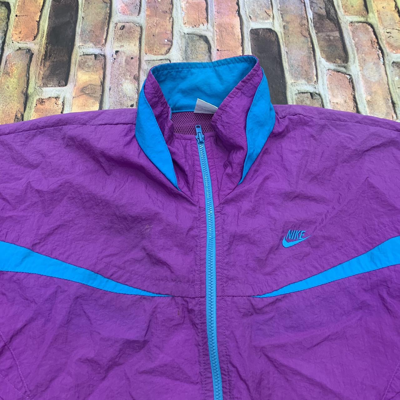 Vintage Nike jacket in purple. From the early 90s.... - Depop