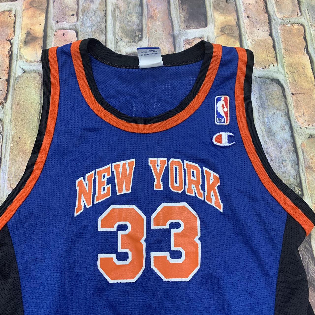 Vintage 90 champion Reverse Weave Knicks basketball - Depop