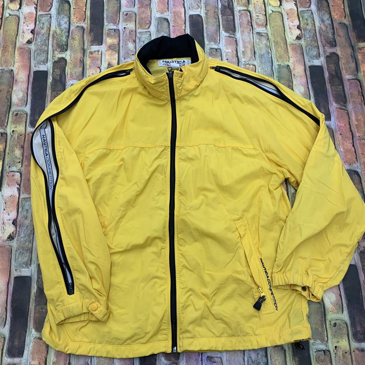 Vintage Nautica Competition jacket in yellow. From... - Depop