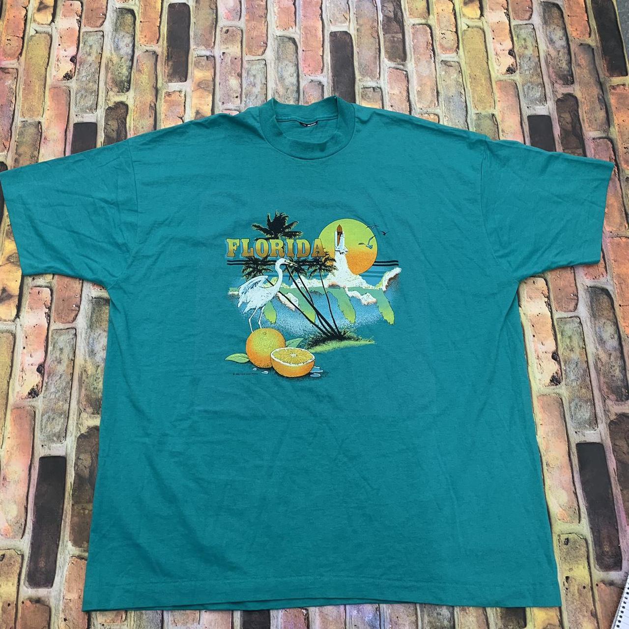 Vintage Florida tourist tee in green. From 1992.... - Depop