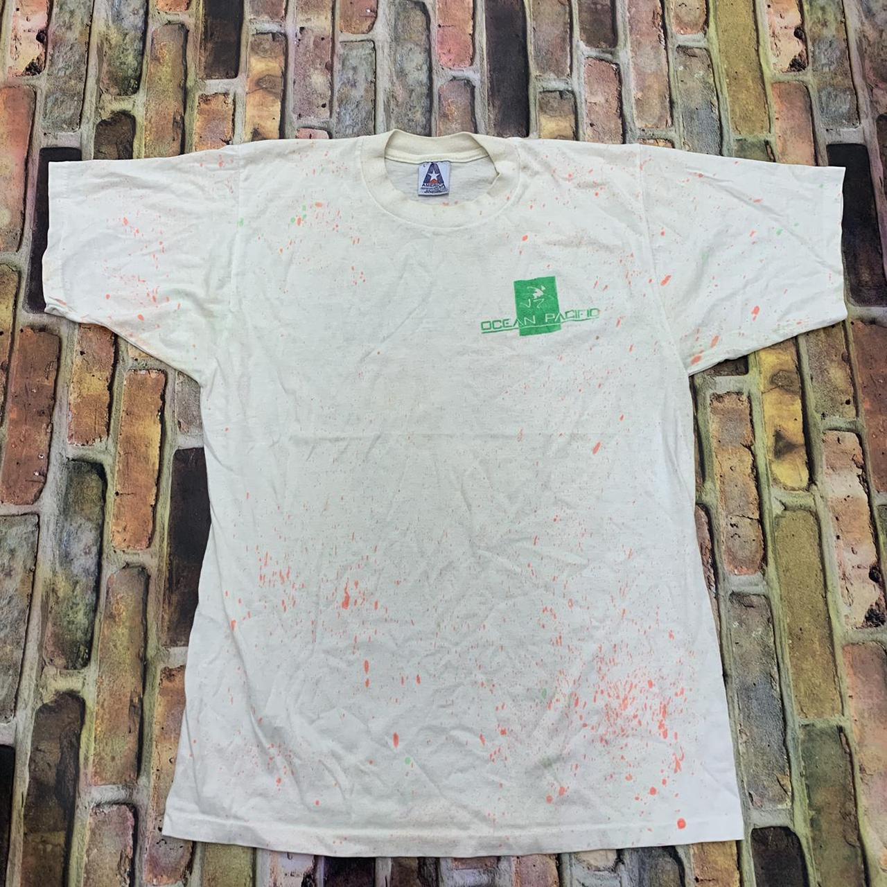 Vintage Ocean Pacific tee in white. From the 80s.... - Depop