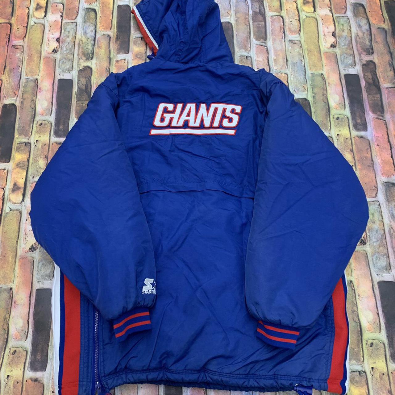 Vintage Starter New York Giants Puffer Jacket Great - Depop