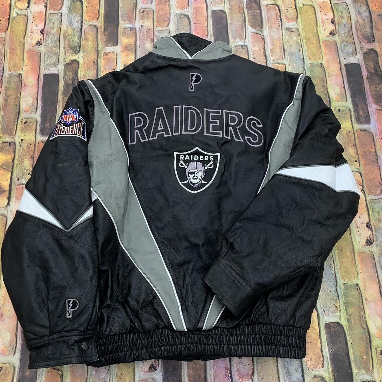 Vintage Pro Player Oakland Raiders leather jacket in