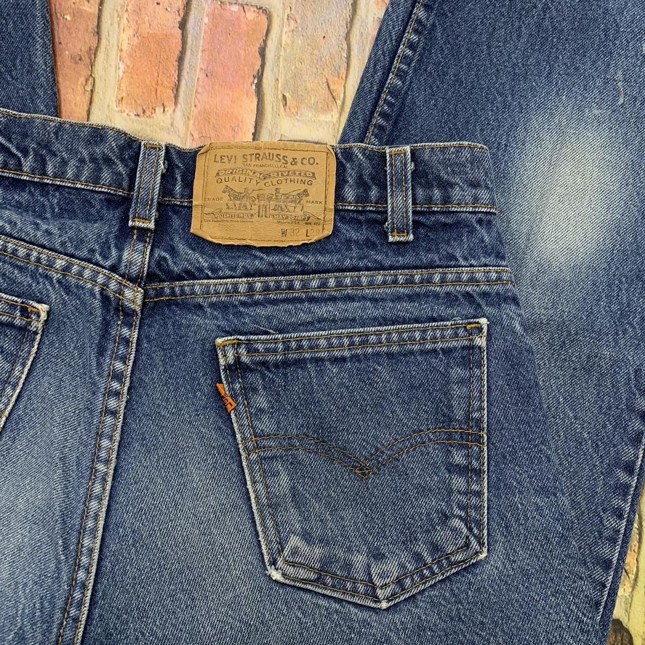 Vintage Levi’s 509 Orange Tab jeans in blue. From... - Depop