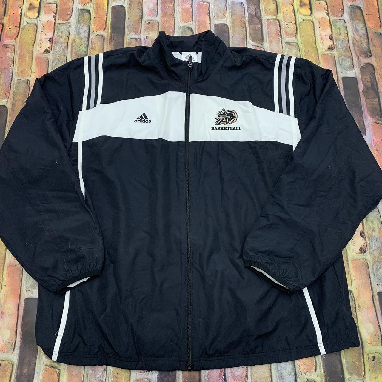 Vintage Adidas Army Basketball jacket in black. Y2K. Depop