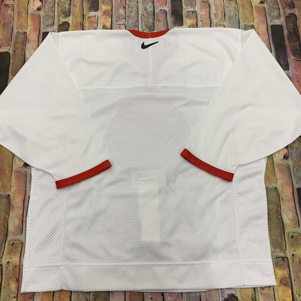 Vintage Nike Japan hockey jersey in white. From the... Depop