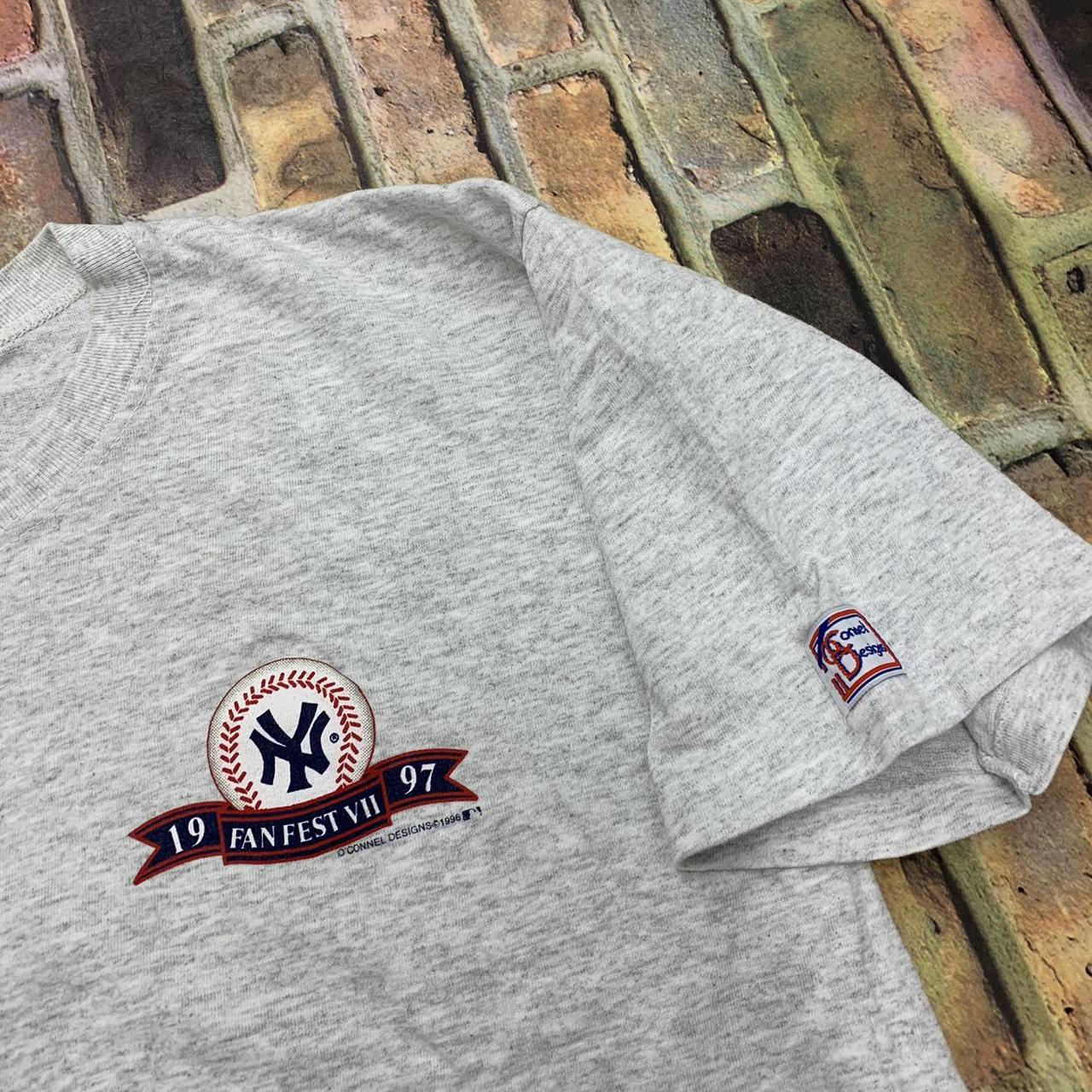 Vintage New York Yankees tee in grey. From 1997 Fan... Depop