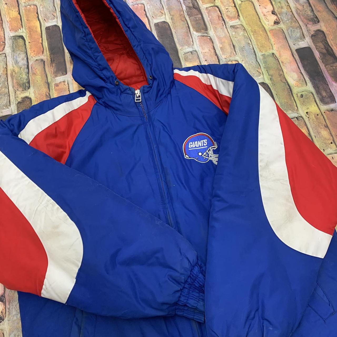 Vintage Logo Athletic New York Giants puffer jacket - Depop