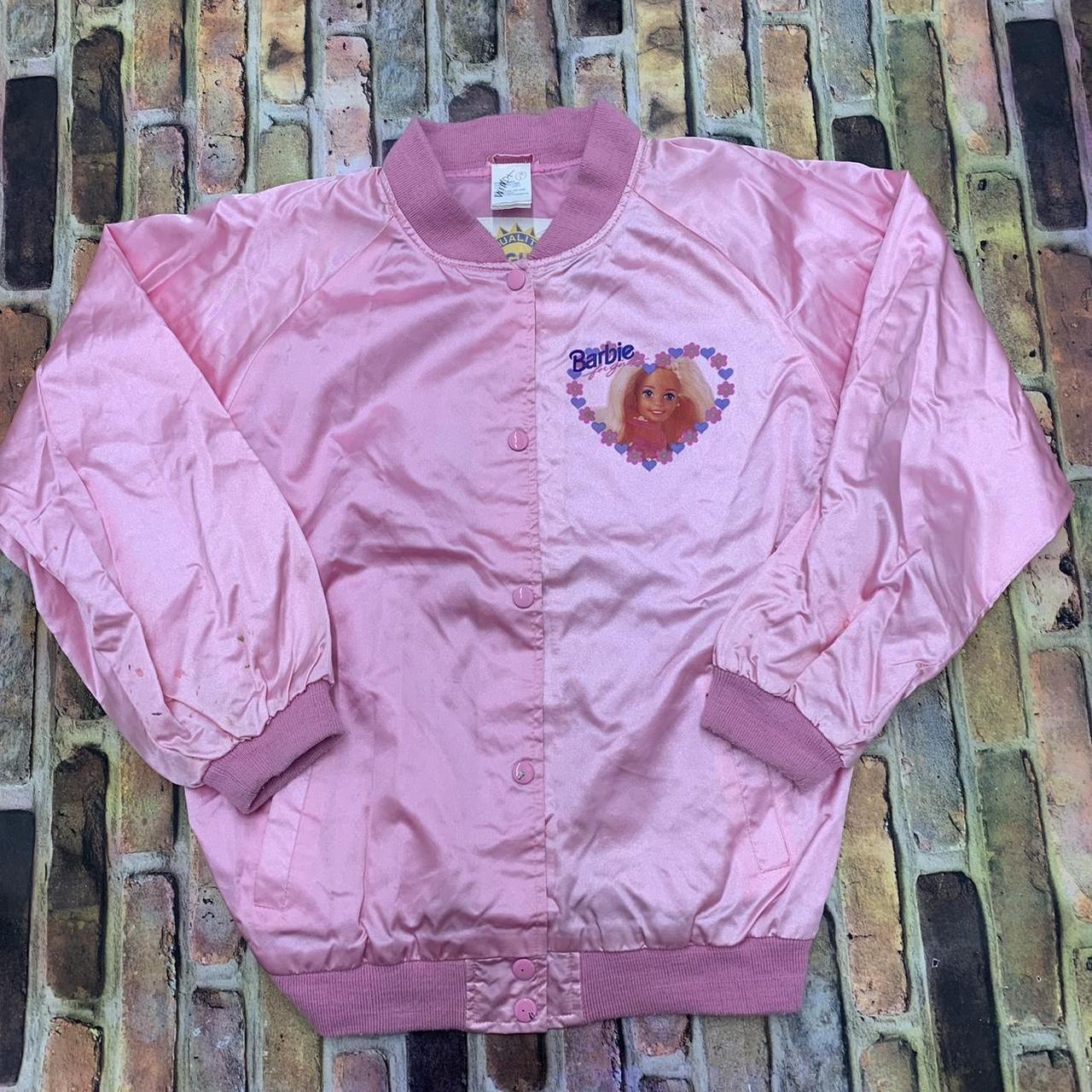 barbie satin bomber jacket