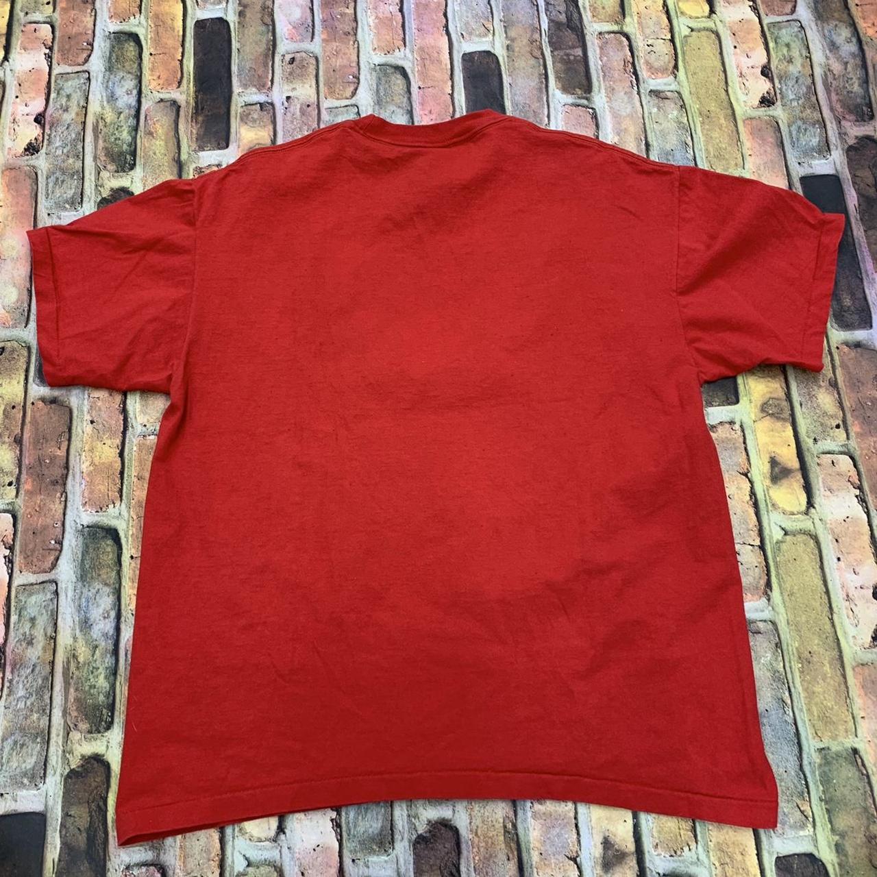 Vintage NASA tee in red. From the 90s. Mens L. Great... - Depop