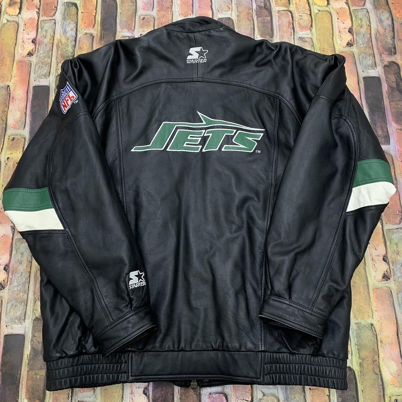 jets leather jacket