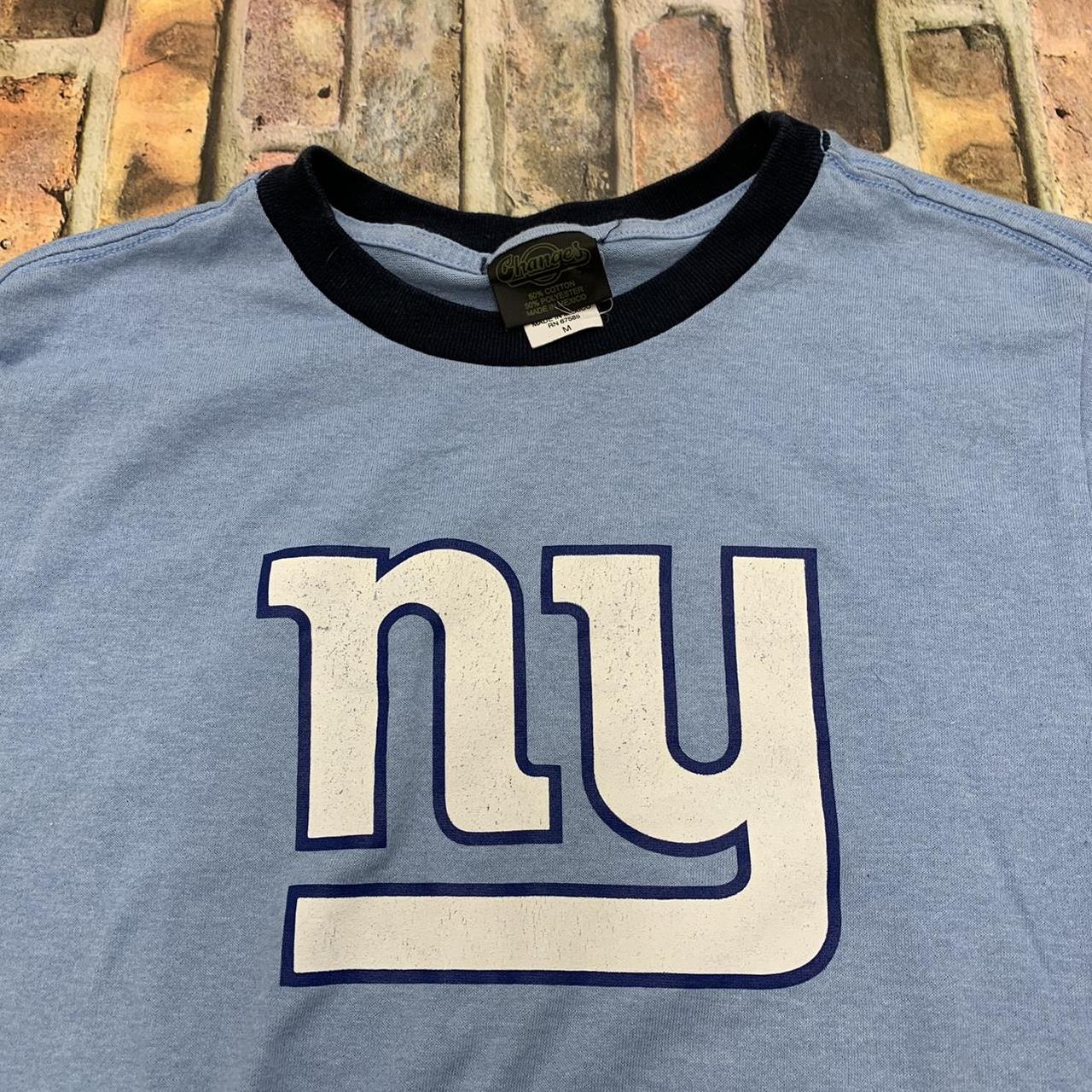 Vintage Russell New York Giants 3/4 sleeve shirt in - Depop