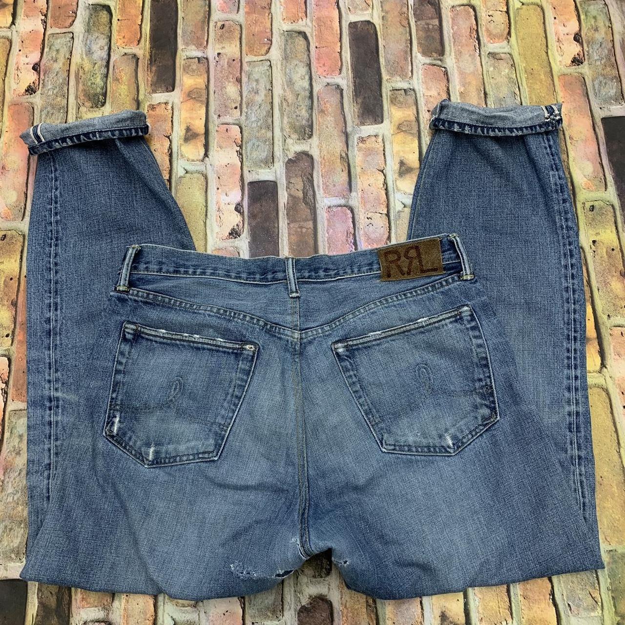 RRL Ralph Lauren selvedge jeans in blue. Mens 36 x... - Depop