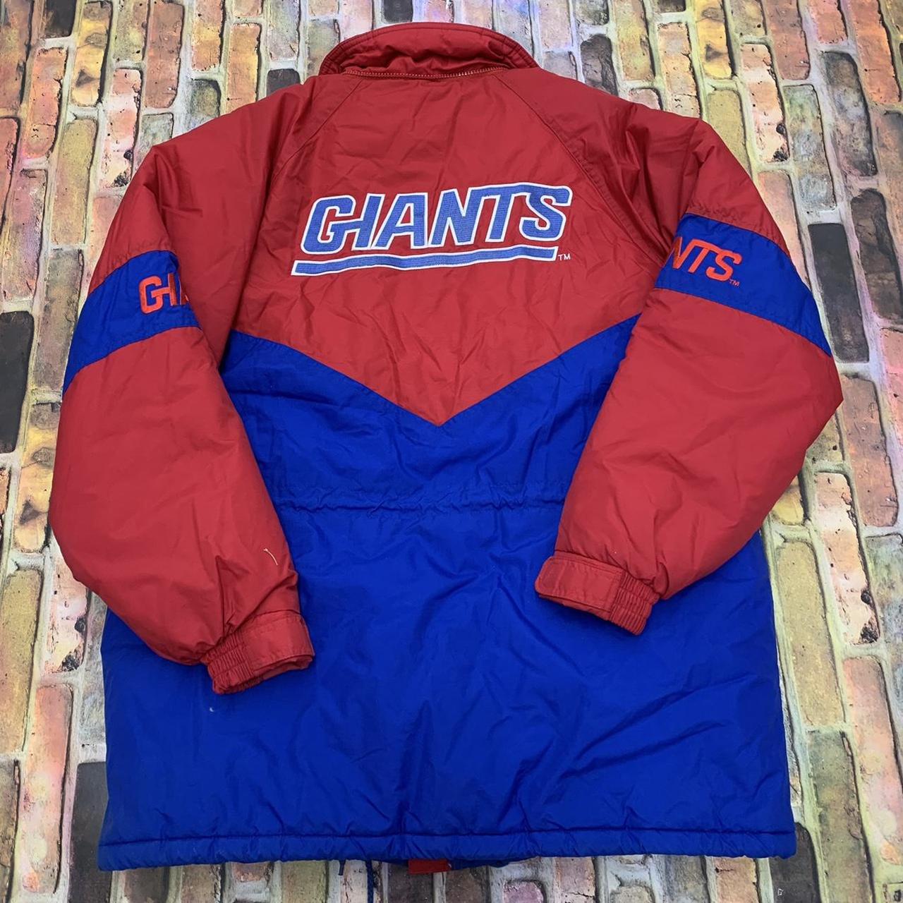 Vintage Starter New York Giants Puffer Jacket Great - Depop