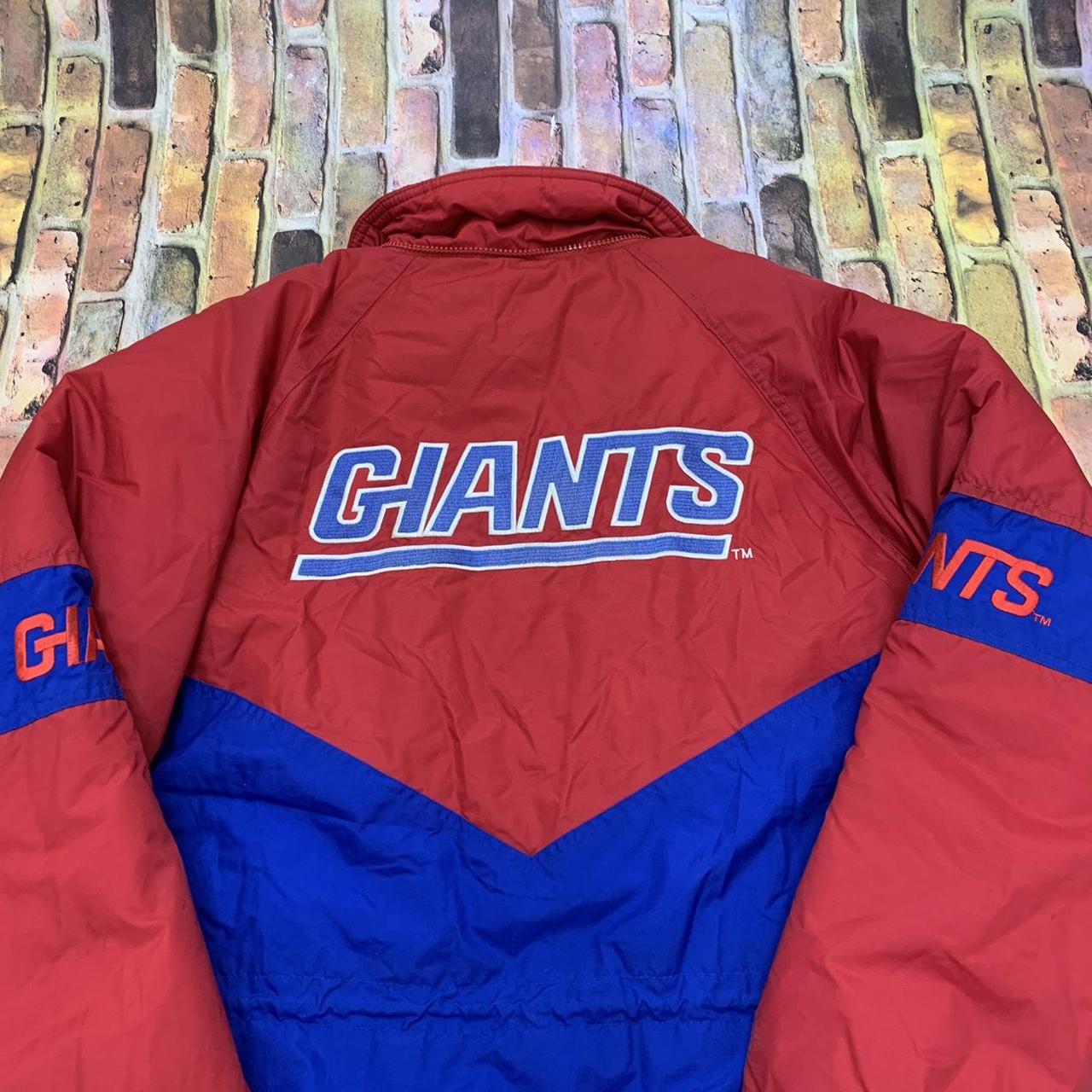 Vintage Logo Athletic New York Giants puffer jacket - Depop