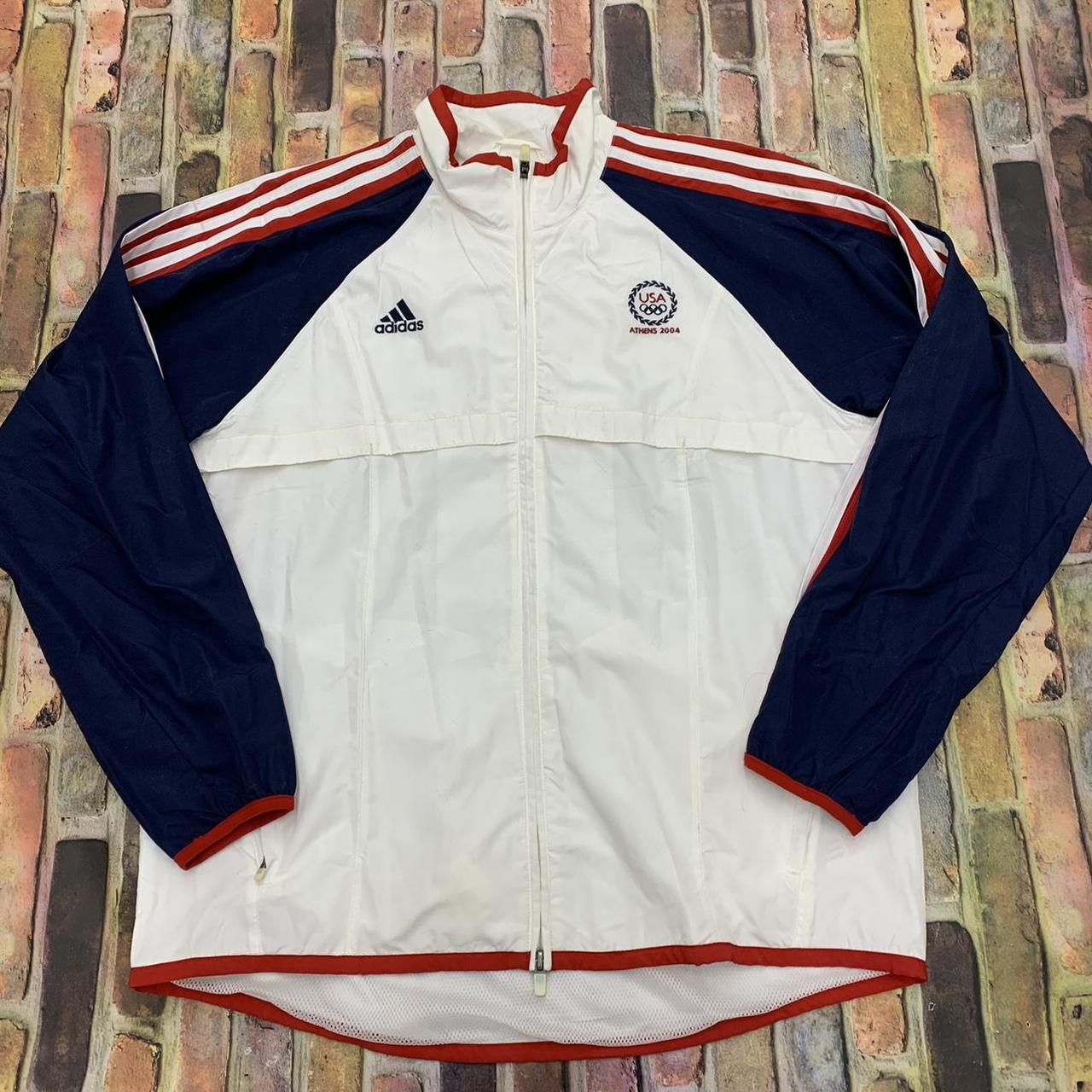 Vintage Adidas Team USA Athens Olympics jacket... - Depop