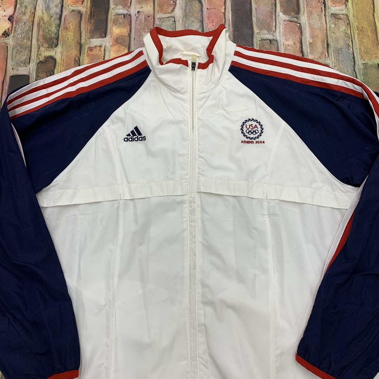 Vintage Adidas Team USA Athens Olympics jacket... - Depop