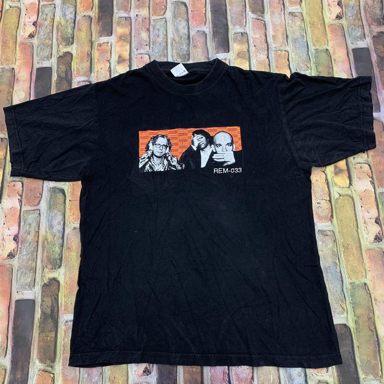 Vintage R.E.M. band tee in black. From 1999 tour.... - Depop