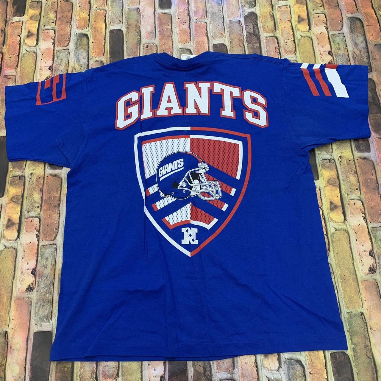 Vintage Pro Player New York Giants Blue T Shirt XL 