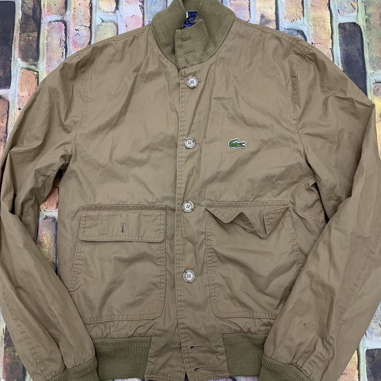 Vintage Izod Lacoste jacket in brown. From the 70s.... - Depop