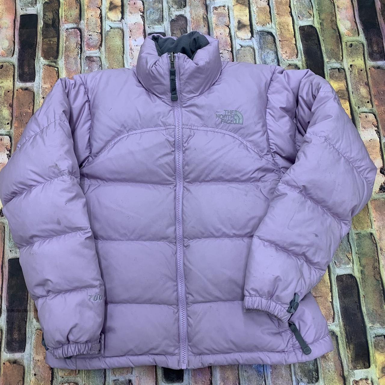 The North Face 700 puffer jacket in lilac purple.... - Depop