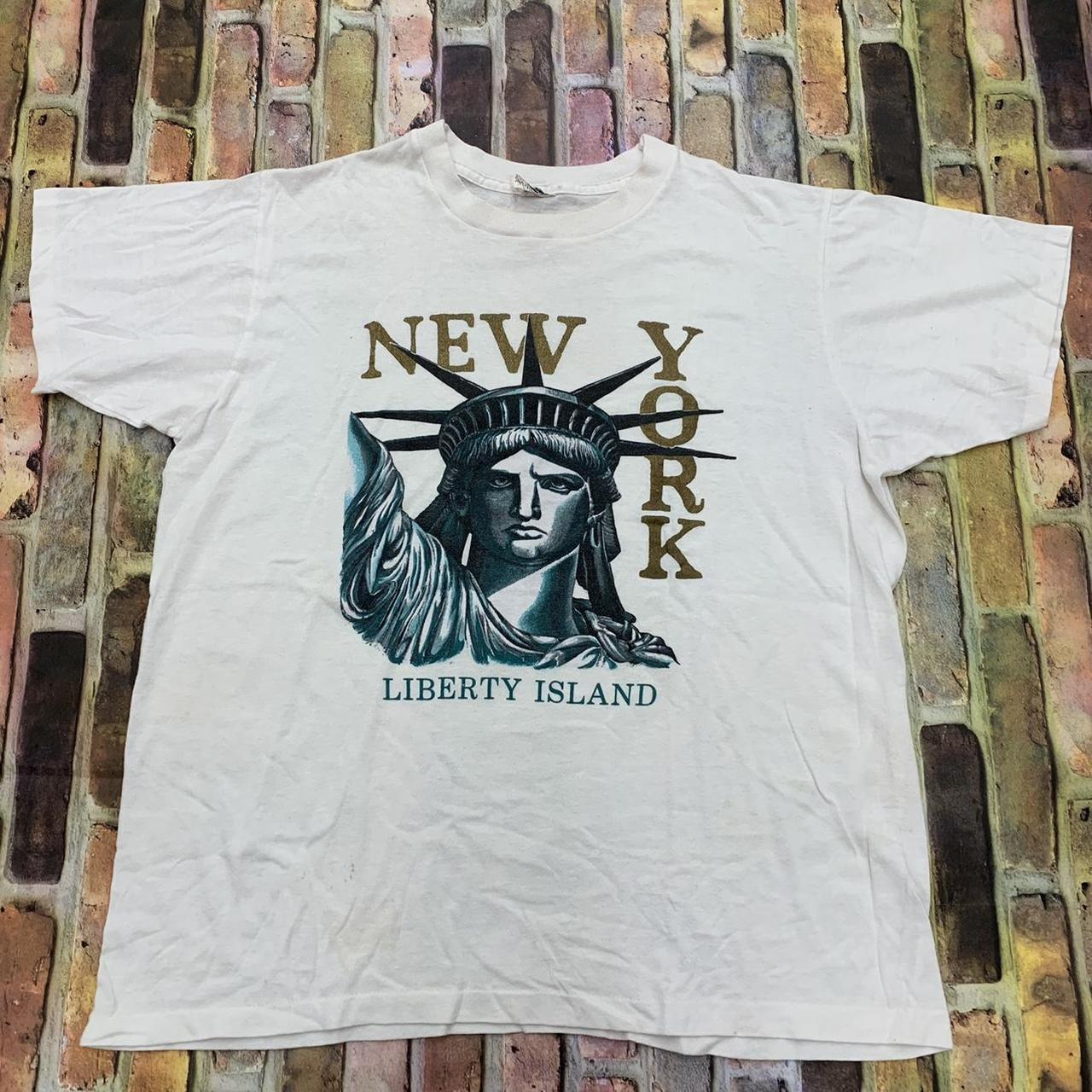 ZARA NEW YORK SHIRT WITH Stitched Statue Of Liberty Print Size Small